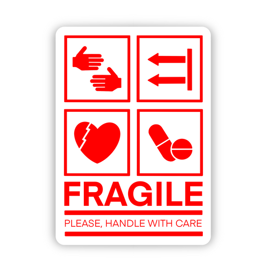 Clear Waterproof Vinyl Sticker 2.5x3"