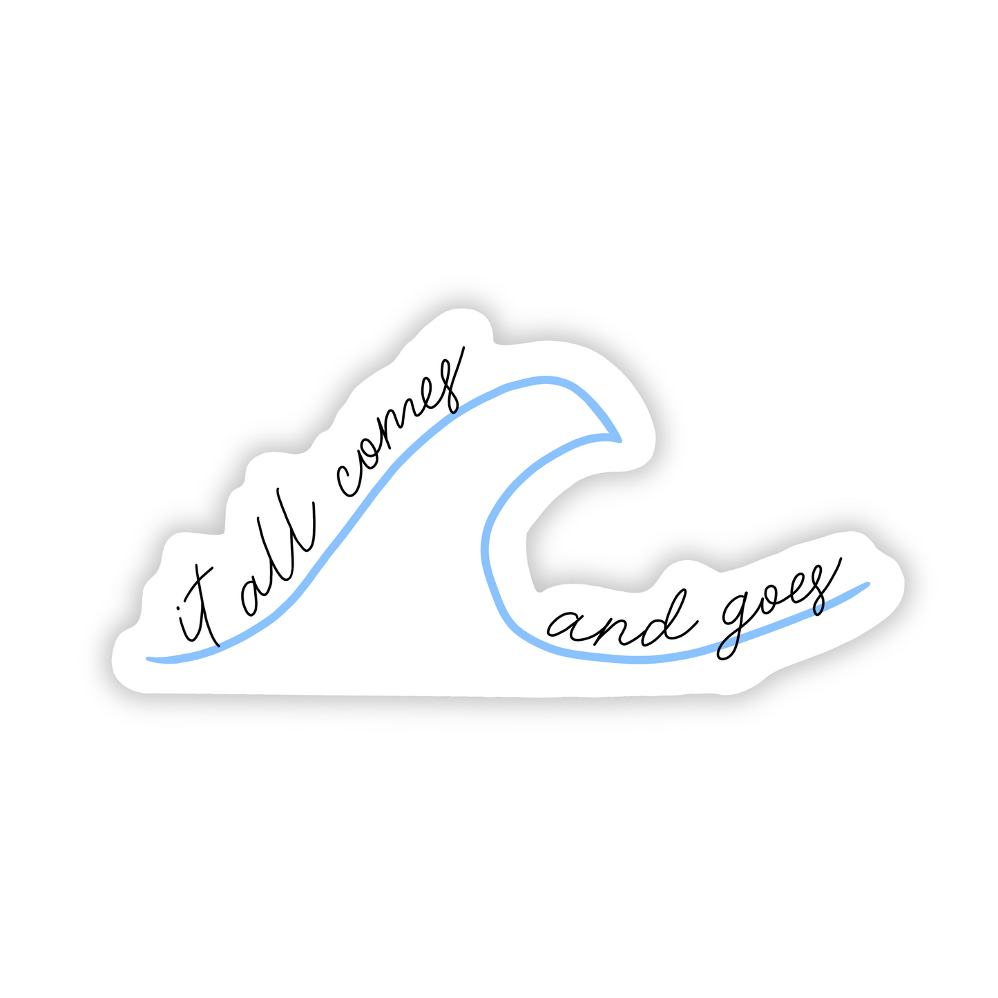Clear Waterproof Vinyl Sticker 3x1.5"