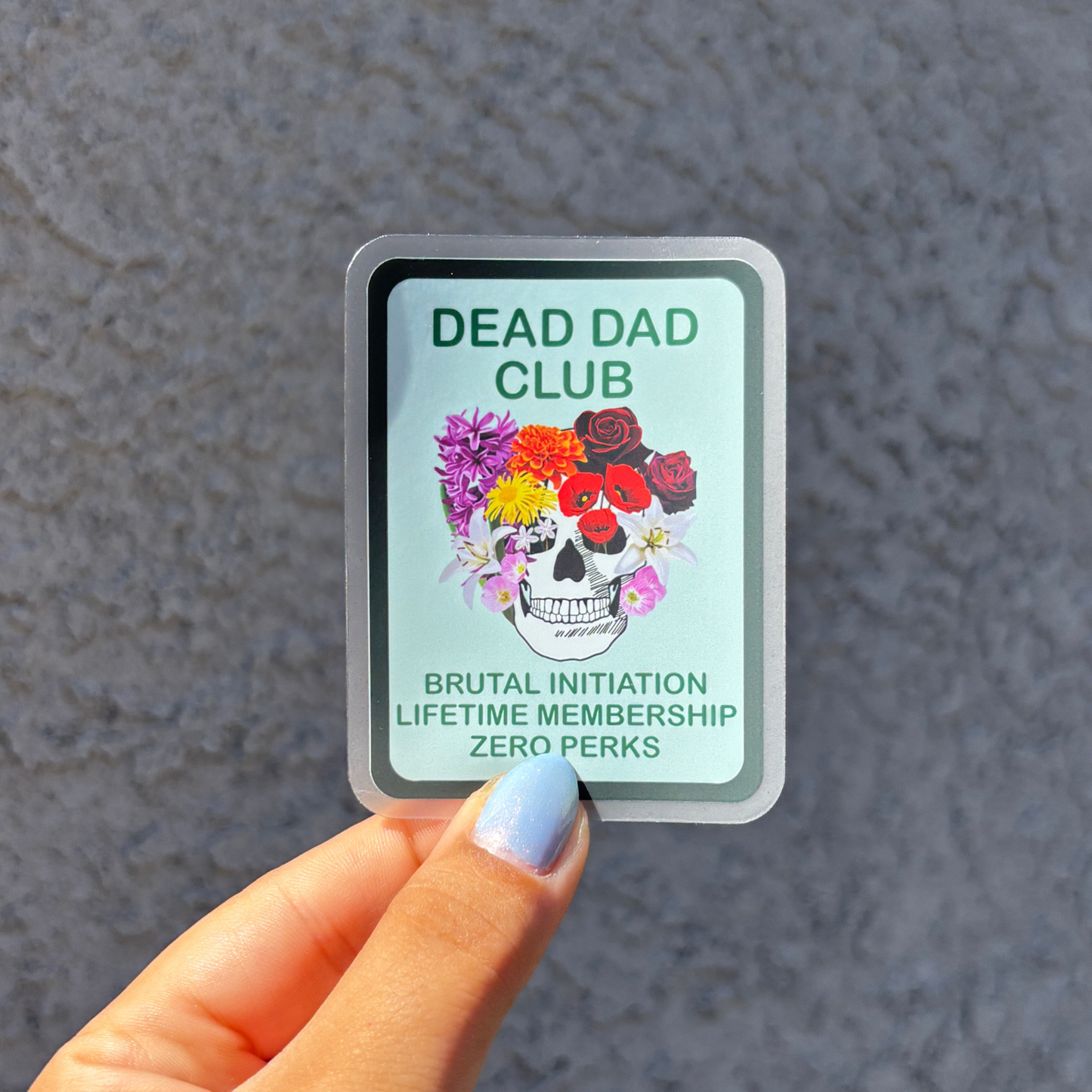 Clear Waterproof Vinyl Sticker 2x3"