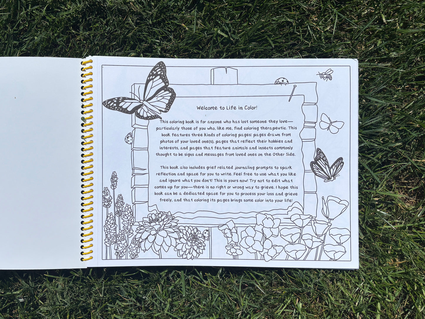 Life in Color - A Personalized Coloring Book for Processing Loss and Celebrating Life