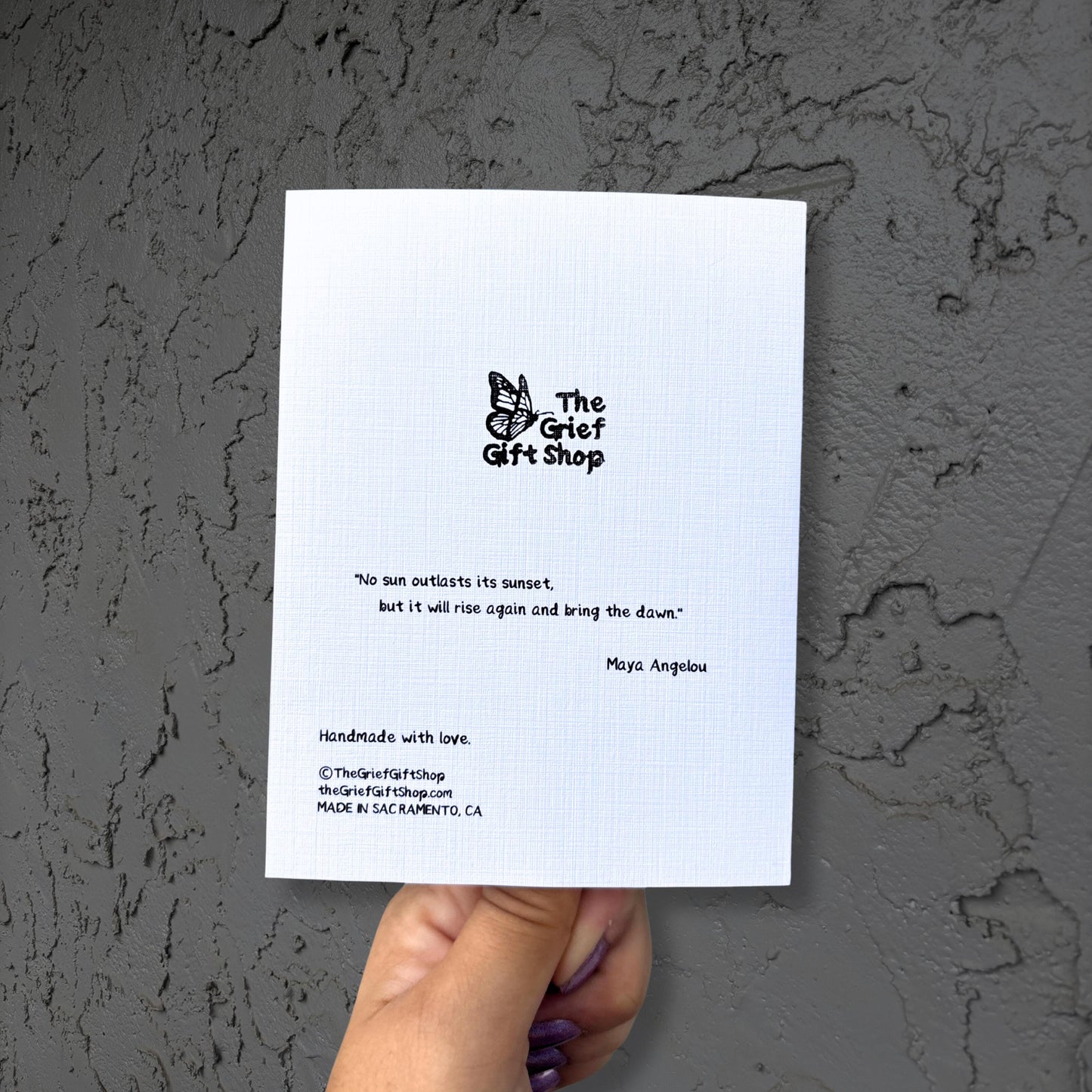 Sending you sun - Sympathy Card