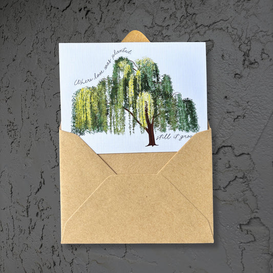 Where love was planted, still it grows - Sympathy Card