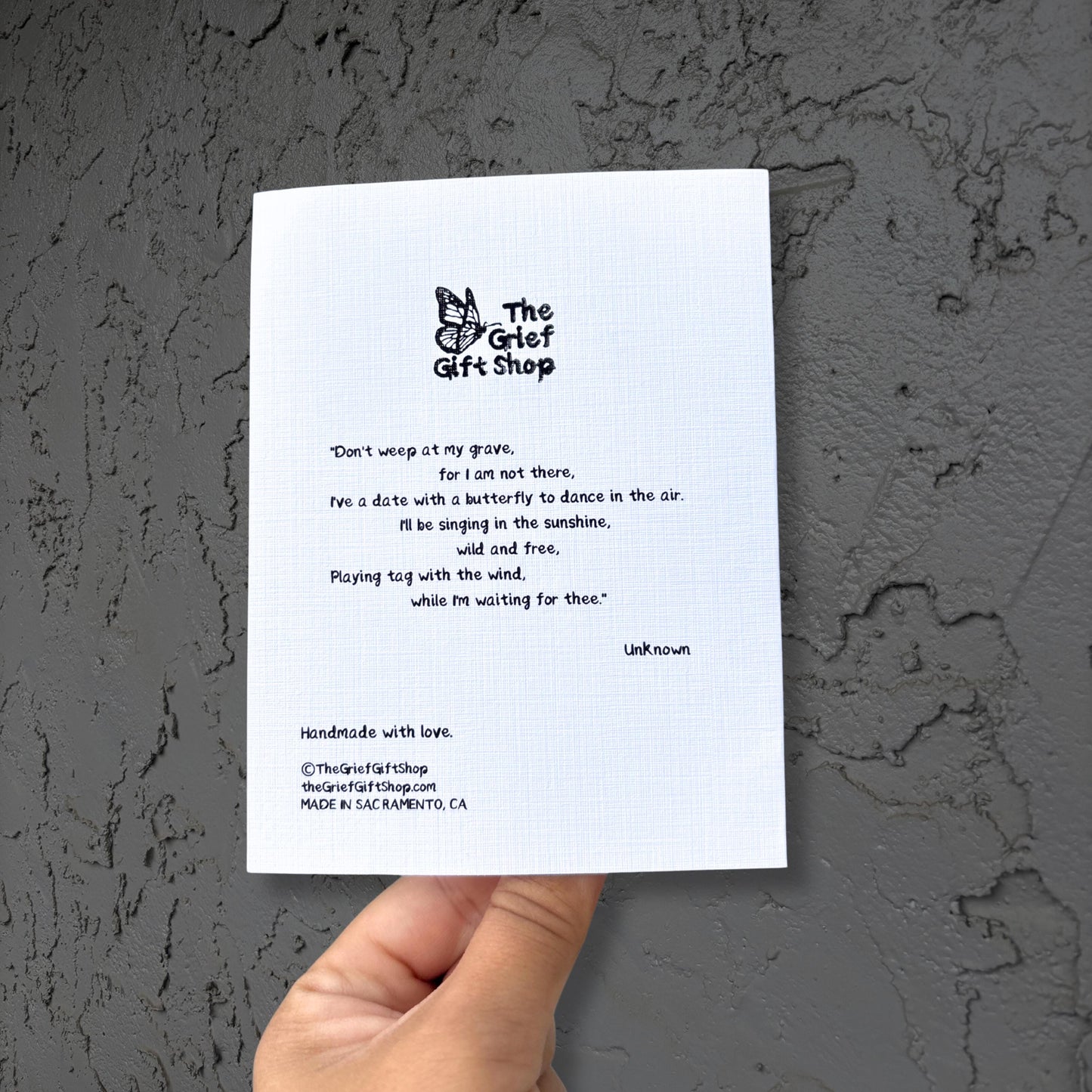 Forever dancing on - Sympathy Card