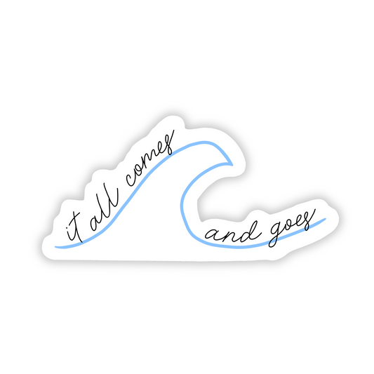 Clear Waterproof Vinyl Sticker 3x1.5"
