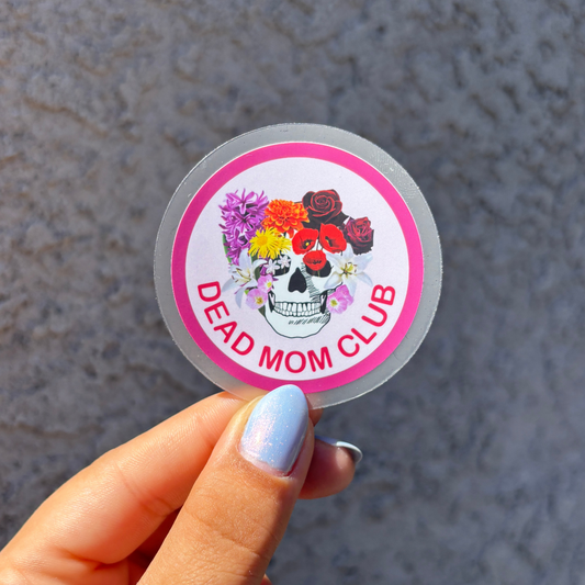 Clear Waterproof Vinyl Sticker 2x2"
