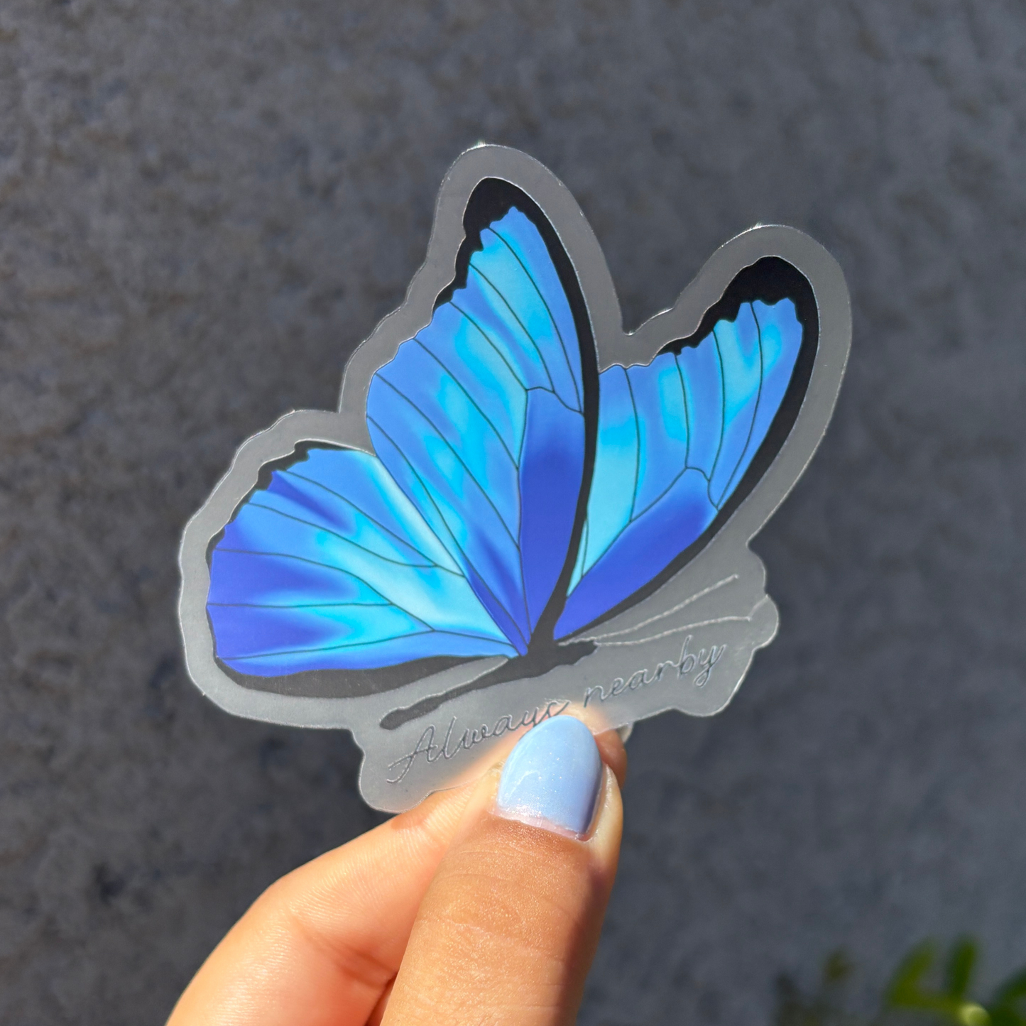 Clear Waterproof Vinyl Sticker 3x3"