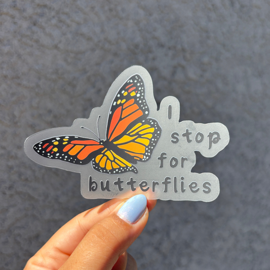 Clear Waterproof Vinyl Sticker 4x3"