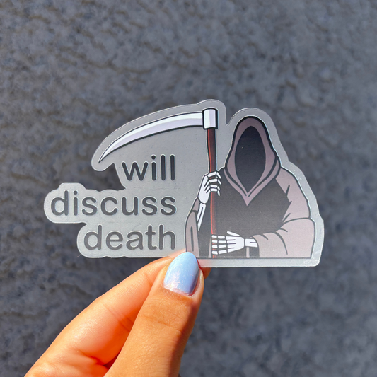 Clear Waterproof Vinyl Sticker 4x3"