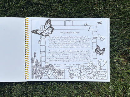 Life in Color - A Personalized Coloring Book for Processing Loss and Celebrating Life