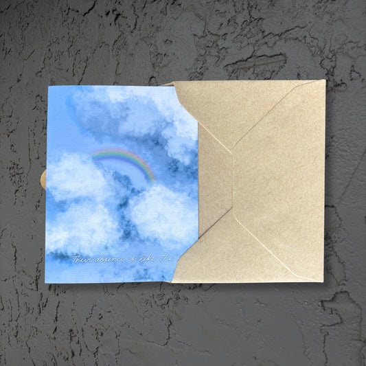 Their absence is like the sky - Sympathy Card