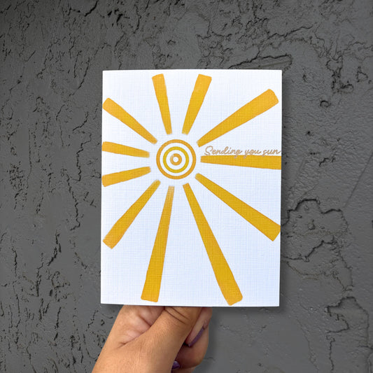 Sending you sun - Sympathy Card