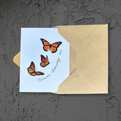 Forever dancing on - Sympathy Card