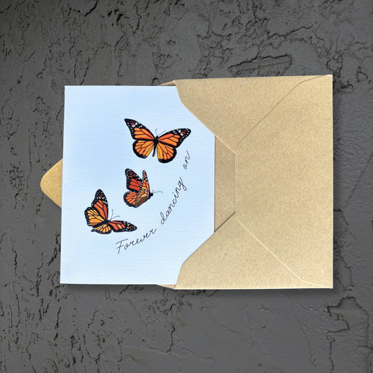 Forever dancing on - Sympathy Card