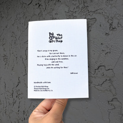 Forever dancing on - Sympathy Card