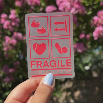 Clear Waterproof Vinyl Sticker 2.5x3"